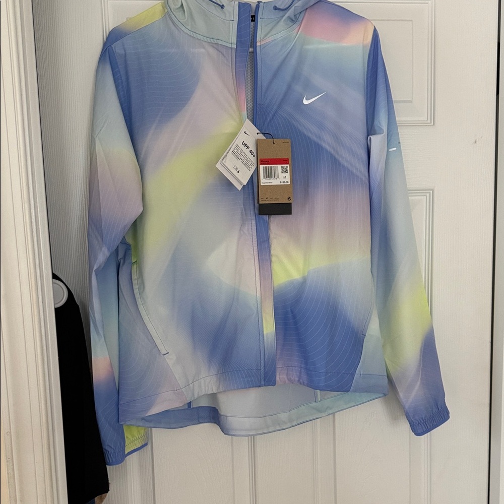 Nike Kids Blue and Yellow Raincoat
